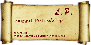 Lengyel Polikárp névjegykártya